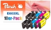 321663 - Peach 10er-Pack Tintenpatronen, XL-Füllung, kompatibel zu T03A1*4, T03A2*2, T03A3*2, T03A4*2 Epson